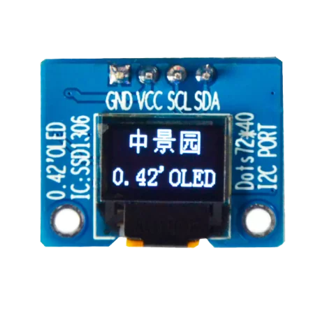 OLED 0.42 inch OLED Module White 70x40 IIC / SSD1306-کویرالکترونیک OLED 0.42 inch OLED Module White 70x40 IIC / SSD1306-کویرالکترونیک