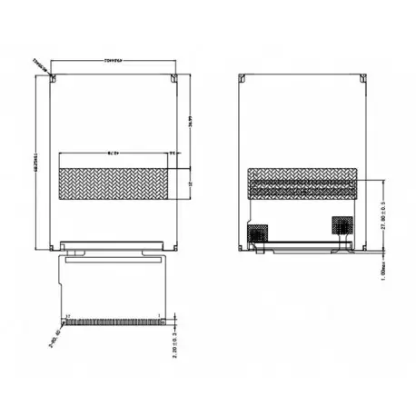 السیدی 2.8 اینچ TFT LCD 2.8 inch HD With Touch - 240x320 - Parallel - ILI9341 - کویرالکترونیک