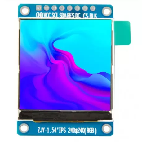ماژول 1.54 اینچ  1.54inch LCD display Module, 240x240 SPI - ST7789 - کویرالکترونیک