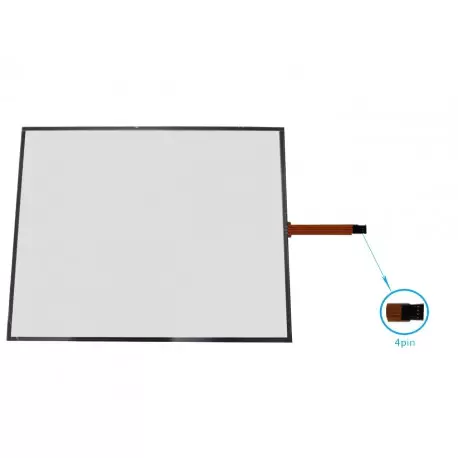 تاچ مقاومتی 17.0 اینچ 4 پین - touch screen 17.0 inch-تاچ مقامتی 17 اینچ-کویرالکترونیک-