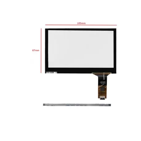 تاچ خازنی 4.3 اینچ 6 پین مدل GT911-کویرالکترونیک تاچ خازنی 4.3 اینچ 6 پین مدل GT911-کویرالکترونیک