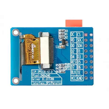 ماژول 1.3 اینچ 1.3inch LCD display Module HD Screen, 240x240 - Parallel / SPI - ST7789 - کویر الکترونیک
