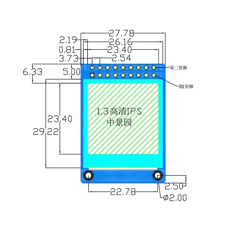 ماژول 1.3 اینچ 1.3inch LCD display Module HD Screen, 240x240 - Parallel / SPI - ST7789 - کویر الکترونیک