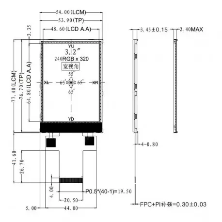 السیدی 3.2 اینچ با تاچ TFT LCD 3.2 inch with touch - 240x320 - SPI / Parallel - ILI9341- کویر الکترونیک السیدی 3.2 اینچ با تاچ TFT LCD 3.2 inch with touch - 240x320 - SPI / Parallel - ILI9341- کویر الکترونیک