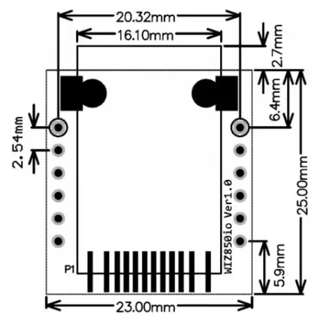 ماژول W5500 Module TCP/IP Ethernet Module - W5500 - کویر الکترونیک