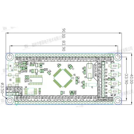 برد stm32f103rct6  board کویرالکترونیک