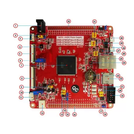 برد کاربردی   stm32F767IGT6 ساپورت السیدی 3.6 تا 10.1 اینچ- کویرالکترونیک برد کاربردی   stm32F767IGT6 ساپورت السیدی 3.6 تا 10.1 اینچ- کویرالکترونیک
