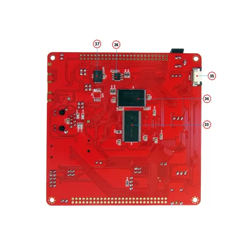 برد کاربردی   stm32F767IGT6 ساپورت السیدی 3.6 تا 10.1 اینچ- کویرالکترونیک