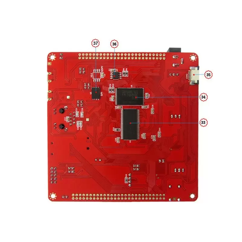 برد کاربردی   stm32h743iit6 ساپورت السیدی 3.6 تا 9.0 اینچ- کویرالکترونیک