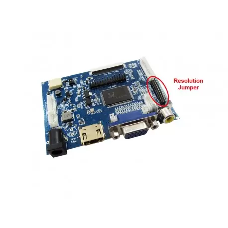 درایور برد تصویری با ورودی VGA+HDMI مخصوص برد رزبری -کویرالکترونیک