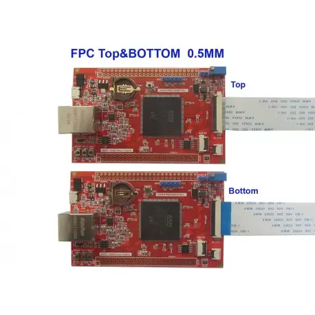 سوکت اهرمی 24پین FPC 24PIN 0.5mm Top&Bottom Connector -کویرالکترونیک