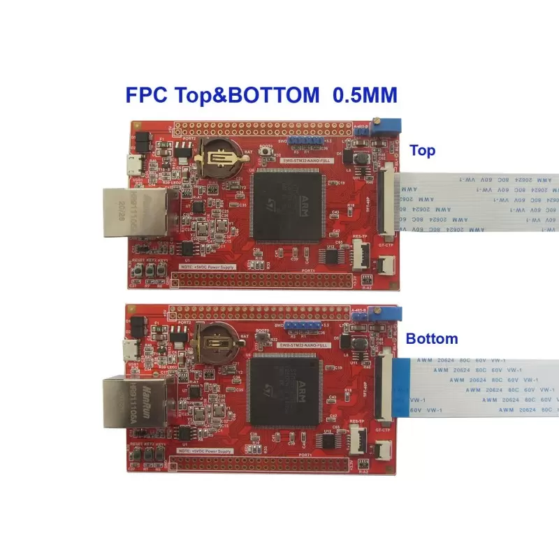 سوکت اهرمی 24پین FPC 24PIN 0.5mm Top&Bottom Connector -کویرالکترونیک
