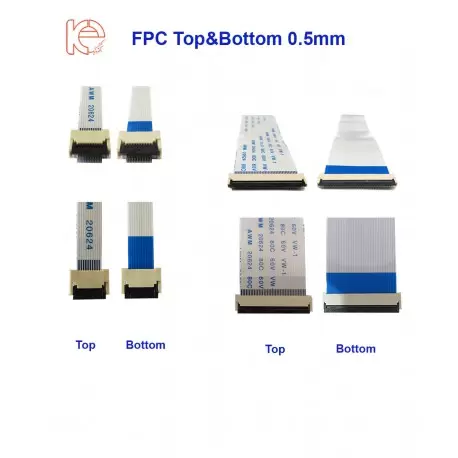 سوکت اهرمی 24پین FPC 24PIN 0.5mm Top&Bottom Connector -کویرالکترونیک
