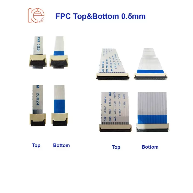 سوکت اهرمی 24پین FPC 24PIN 0.5mm Top&Bottom Connector -کویرالکترونیک