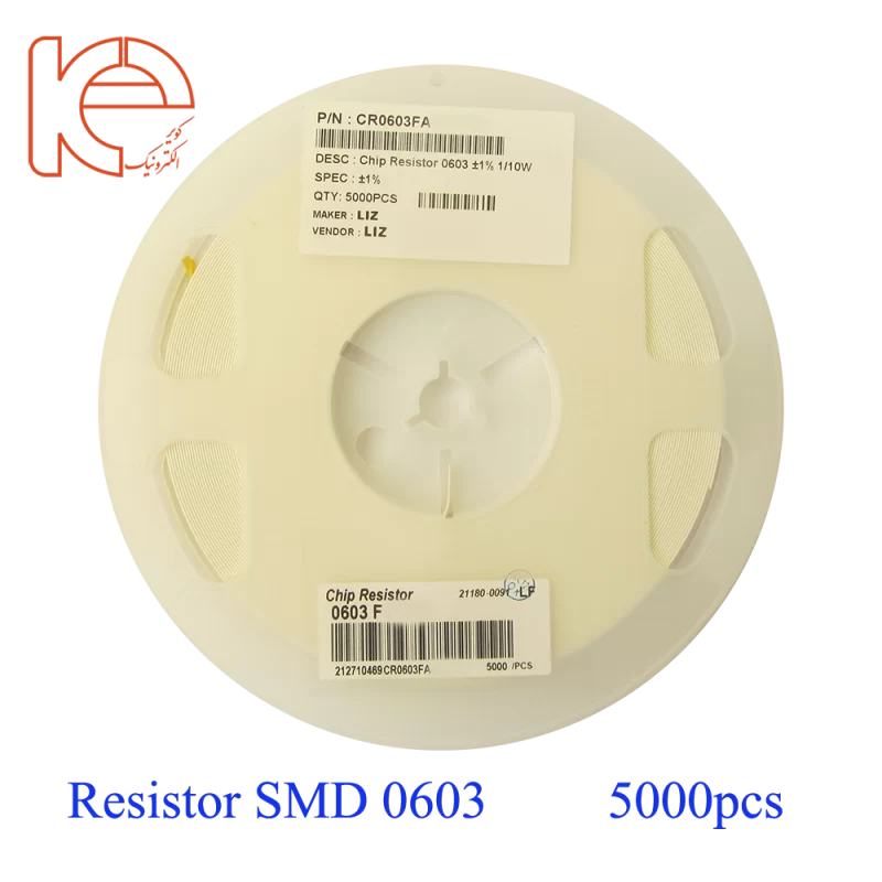 مقاومت  49.9R - Resistor - SMD (0603) 1% - کویر الکترونیک