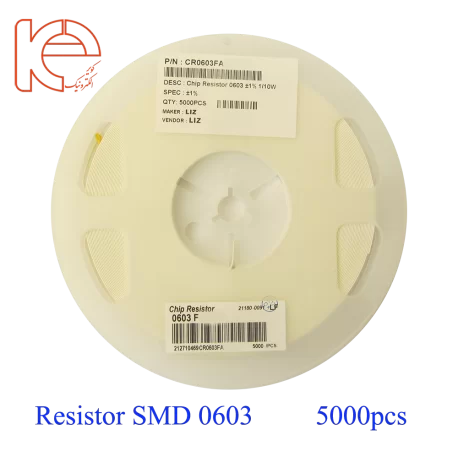 مقاومت  12.4K - Resistor - SMD (0603) 1% - کویر الکترونیک مقاومت  12.4K - Resistor - SMD (0603) 1% - کویر الکترونیک