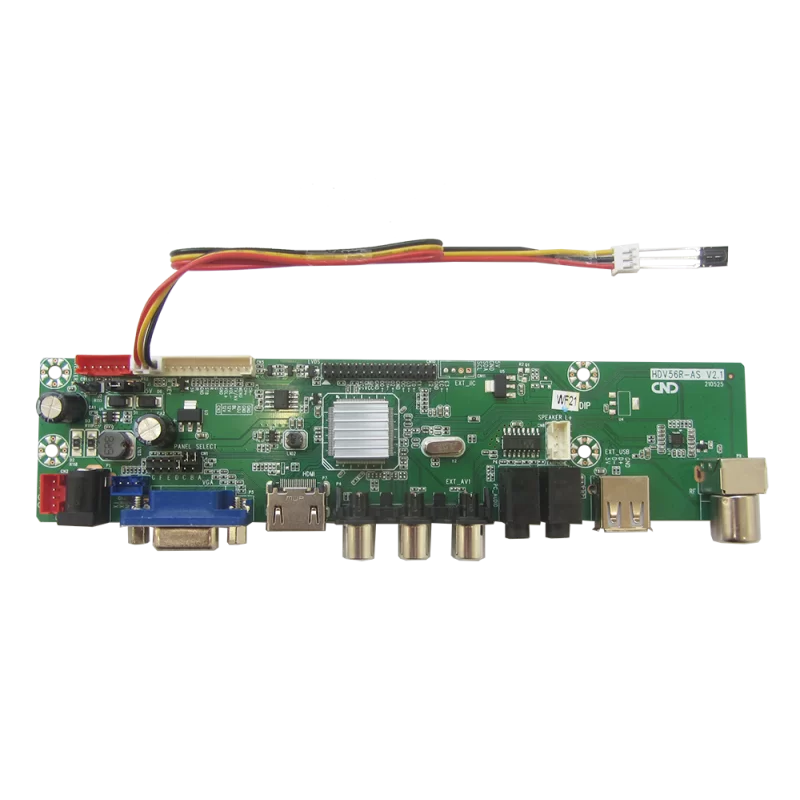 برد بسیار کاربردی HDMI,VGA,AV 2 LCD با ریموت و.... برد تصویری -کویرالکترونیک