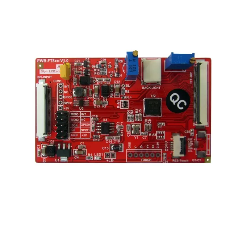 درایور برد  EWB-FT8xx-V1.0 BOARD باآیسی راه انداز FT810 -کویرالکترونیک