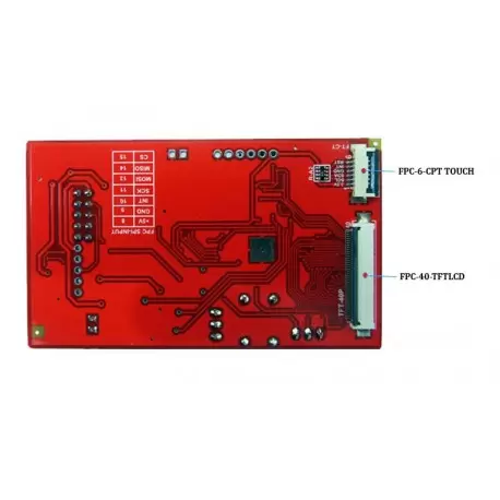 درایور برد  EWB-FT8xx-V1.0 BOARD باآیسی راه انداز FT811 -کویرالکترونیک