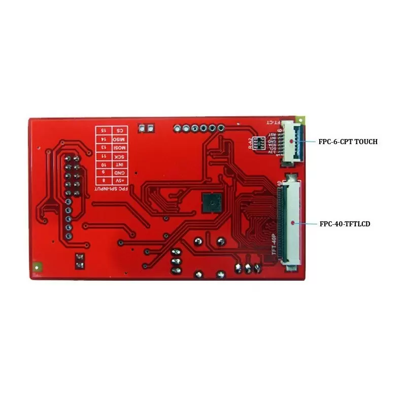 درایور برد  EWB-FT8xx-V1.0 BOARD باآیسی راه انداز FT811 -کویرالکترونیک