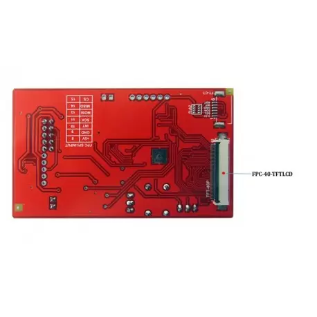 درایور برد  EWB-FT8xx-V1.0 BOARD باآیسی راه انداز FT800 -کویرالکترونیک