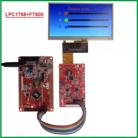 درایور برد  EWB-FT8xx-V1.0 BOARD باآیسی راه انداز FT800 -کویرالکترونیک