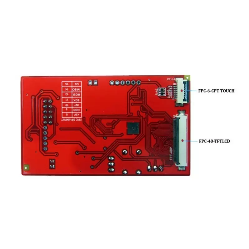 درایور برد  EWB-FT8xx-V1.0 BOARD باآیسی راه انداز FT801 -کویرالکترونیک