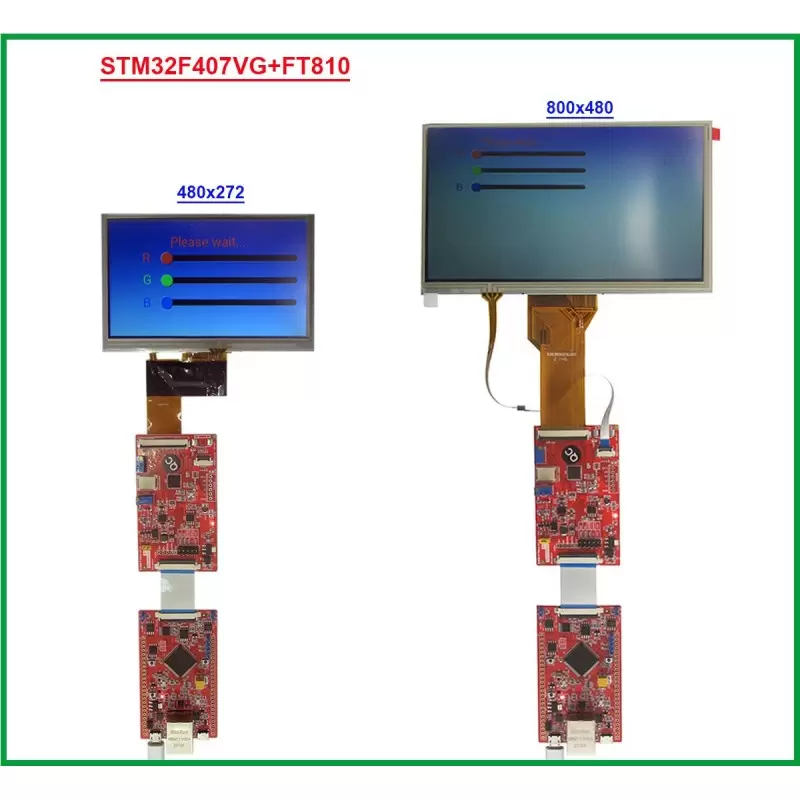 درایور برد  EWB-FT8xx-V1.0 BOARD باآیسی راه انداز FT810 -کویرالکترونیک