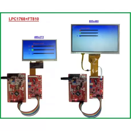درایور برد  EWB-FT8xx-V1.0 BOARD باآیسی راه انداز FT810 -کویرالکترونیک