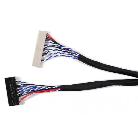 کابل LVDS 20pin استاندارد 60 سانتی مخصوص انواع lcd 15 inch - کویرالکترونیک