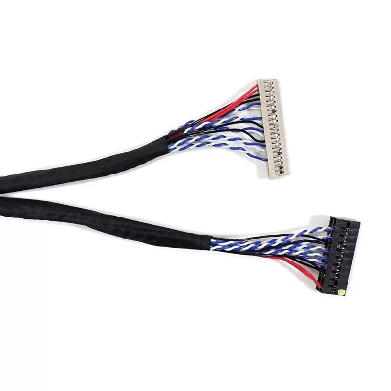 کابل LVDS 20pin استاندارد 60 سانتی مخصوص انواع lcd 15 inch - کویرالکترونیک