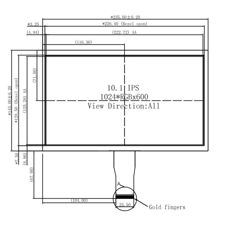 السیدی 10.1 اینچ 1024*600 -کویرالکترونیک