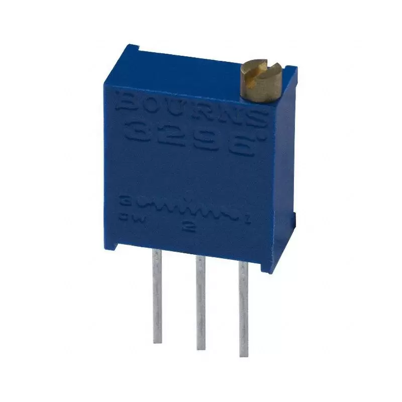 پتانسیومتر مولتی ترن 10 کیلو اهم  3296W-103 potentiometer (10K) multi-turn precision - کویر الکترونیک
