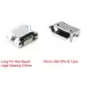 کانکتور میکرو یو اس بی MICRO-5P female seat B type 5.9-pin-Flat usb connector - کویر الکترونیک کانکتور میکرو یو اس بی MICRO-5P female seat B type 5.9-pin-Flat usb connector - کویر الکترونیک
