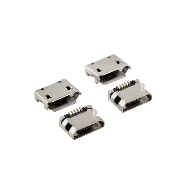 کانکتور میکرو یو اس بی MICRO-5P female seat B type 5.9-pin-Flat usb connector - کویر الکترونیک