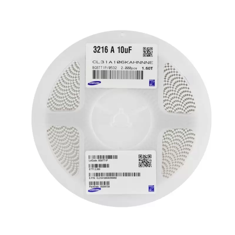 خازن سرامیکی 10UF 50V (1206) SMDکویرالکترونیک