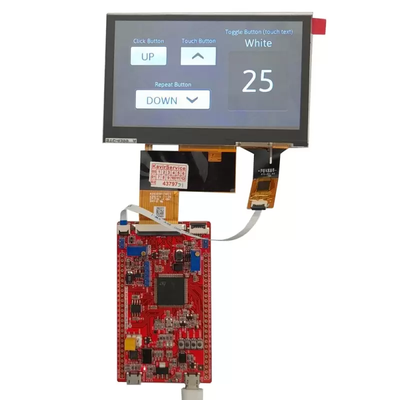 برد کاربردی  و حرفه ای EWB-STM32H7B0 v3.0 (جدید) ساپورت السیدی های 40 و 50 پین - کویر الکترونیک