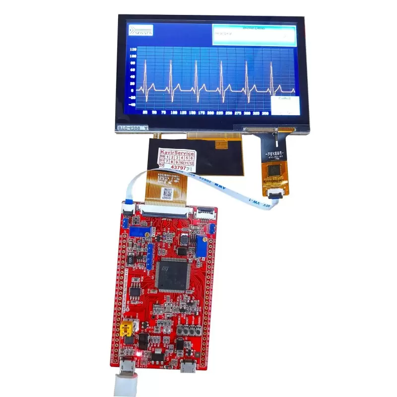 برد کاربردی  و حرفه ای EWB-STM32H7B0 v3.0 (جدید) ساپورت السیدی های 40 و 50 پین - کویر الکترونیک