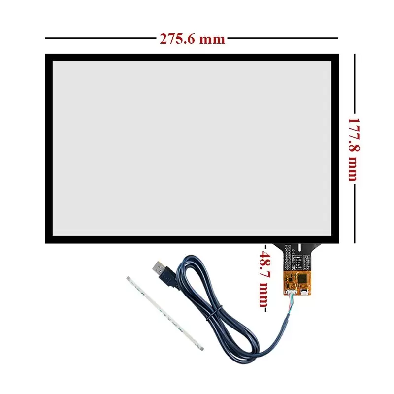 تاچ خازنی 12.1 اینچ با درایور GT9271 قابلیت اتصال با 6 پین I2C و USB مدل STC-12191 - کویر الکترونیک