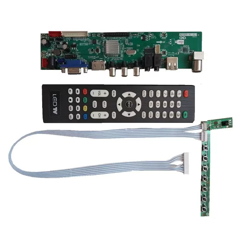 برد بسیار کاربردی HDMI,VGA,AV 2 LCD با ریموت و.... برد تصویری -کویرالکترونیک