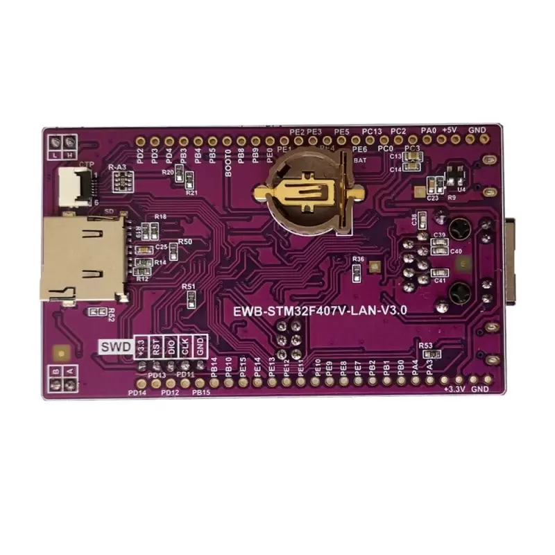 برد کاربردی  و حرفه ای  STM32F407VG-LAN-V3 کویرالکترونیک