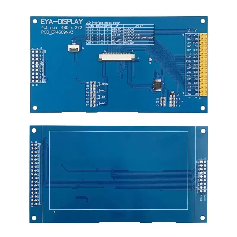 16pin adaptor pcb for 4.3