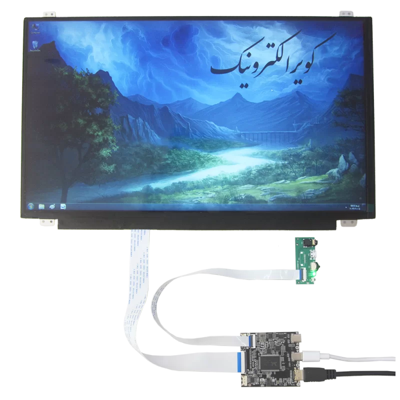 ال ای دی 15.6 اینچ تاچ با برد درایور مخصوص edp -LED 15.6 INCH- FULLHD -1920*1080 - NT156FHM-T00 گرید +A - کویر الکترونیک