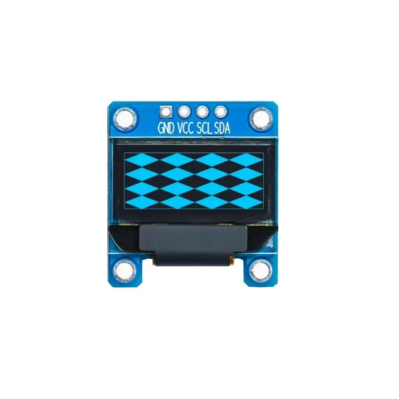 OLED 0.82 inch OLED Module blue 96x39 IIC / SSD1306-کویر الکترونیک