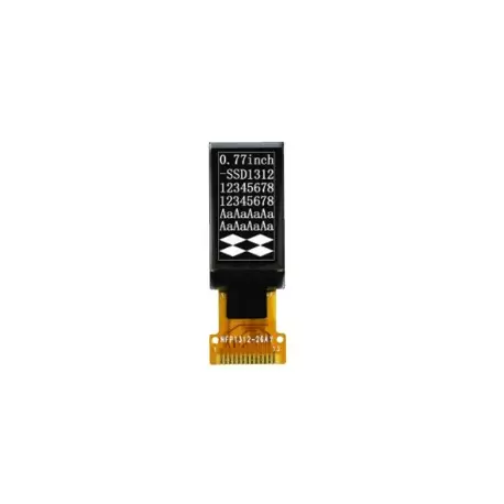 OLED 0.77 inch  128x64  13pin spi/iic/ssd1312-کویر الکترونیک