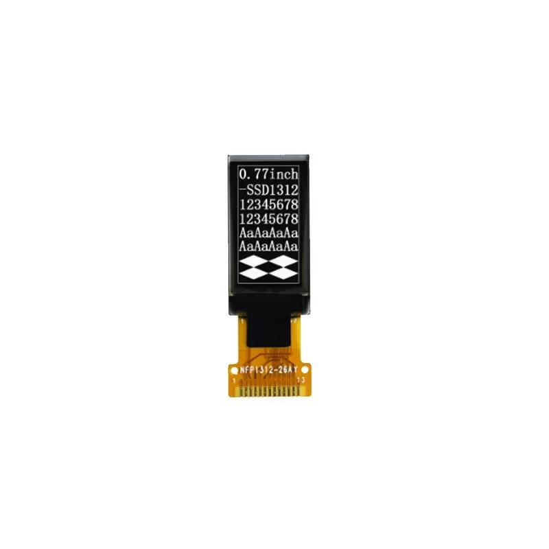 OLED 0.77 inch  128x64  13pin spi/iic/ssd1312-کویر الکترونیک