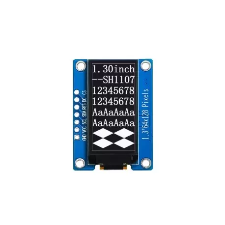 OLED 1.30 inch OLED   Module    64x128 spi -iic /sh1107-کویر الکترونیک