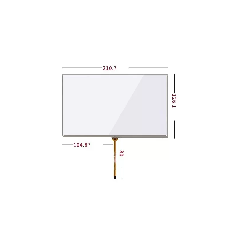 تاچ مقاومتی 9.0 اینچ 4پین - touch 9 inch  touch for at090tn12 - کویر الکترونیک.
