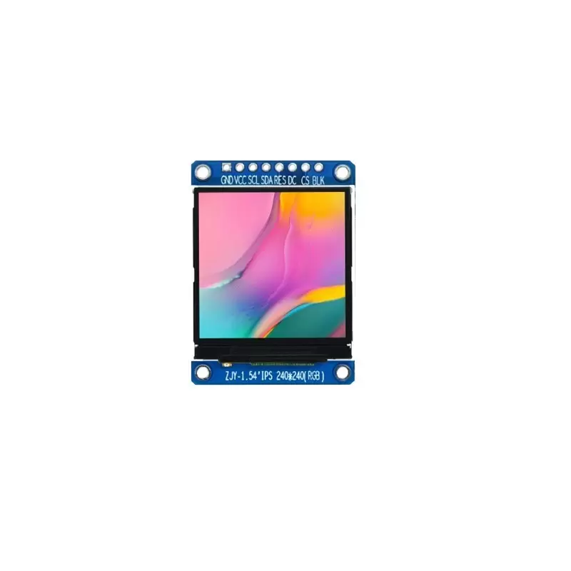 Module 1.54 inch tft lcd display 240x240 high definition ips lcd st7789 driver spi-کویر الکترونیک