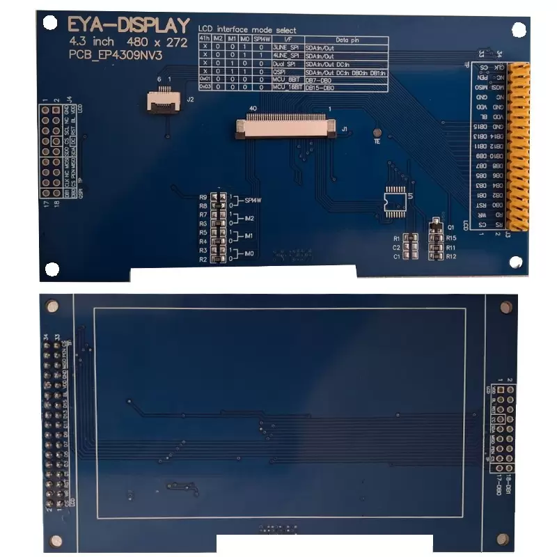 16pin adaptor pcb for 4.3